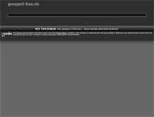 Tablet Screenshot of goeppel-bus.de